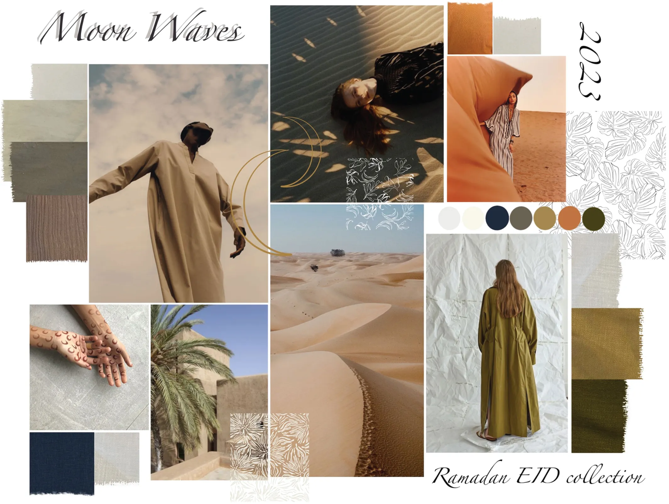 Moon Waves moodboard