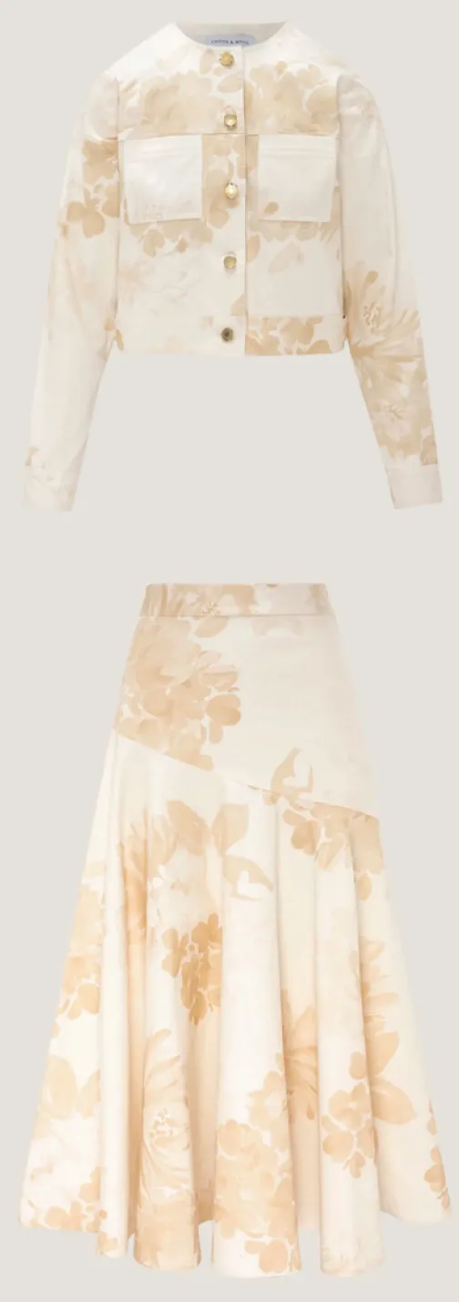 Painted shirt and skirt