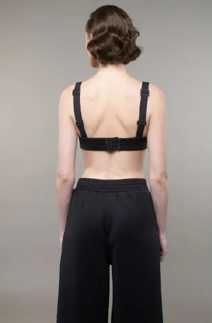 Satin bralette, back